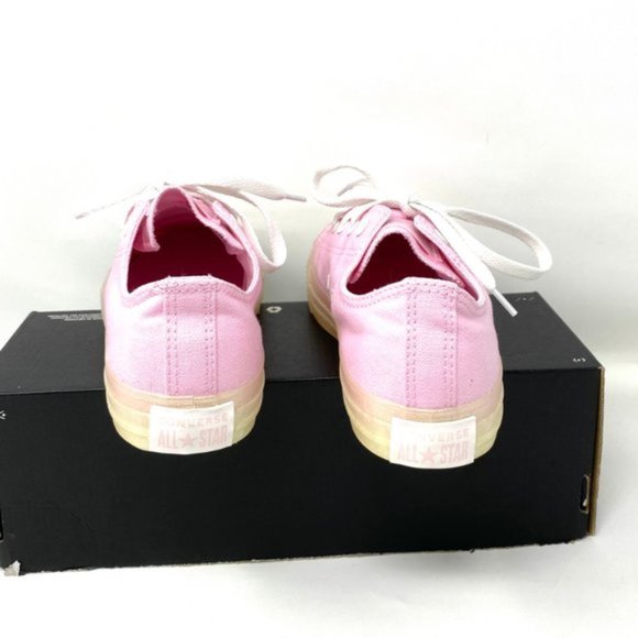 Converse Ctas Ox Women Cherry Blossom Pink Gold Canvas Low 666871C used - Picture 6 of 10